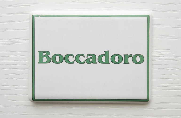 boccadoro room label